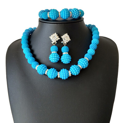 New Style Nigerian Wedding Beads Bridal Jewelry Set Indian Wedding Jewelry Beads Necklace Earrings For Women African Jewelry Set
New Style Nigerian Wedding Beads Bridal Jewelry Set Indian Wedding Jewelry Beads Necklace Earrings For Women African Jewelry Set