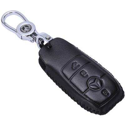 KING ETING Mercedes Key Case Leather Key Case Car Keychain