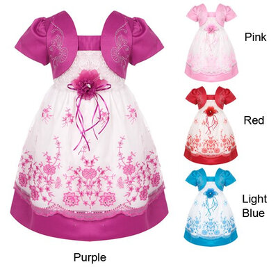 Baby Girl Kids Children Sweet Slash Neck Cap Sleeve Patchwork Floral Sequined Bubble Dress
Baby Girl Kids Children Sweet Slash Neck Cap Sleeve Patchwork Floral Sequined Bubble Dress