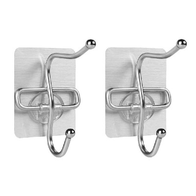 2Pcs Seamless Clothes Hat Storage Strong Adhesive Wall Door Hooks Reusable Heavy Duty for Hanging Kitchen Bathroom
2Pcs Seamless Clothes Hat Storage Strong Adhesive Wall Door Hooks Reusable Heavy Duty for Hanging Kitchen Bathroom
