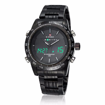Men Womens Fashion Stainless Steel 3ATM Waterproof Fashion Wristwatch Dual Time Quartz Sports Men Watch with Function of Backligh
Men Womens Fashion Stainless Steel 3ATM Waterproof Fashion Wristwatch Dual Time Quartz Sports Men Watch with Function of Backligh