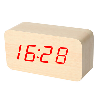 Compas Compas Alarm Clock Creative Alarm Control Electronic Clock LED Night Light Silence Temperature Wood Clock HX-0813 Bamboo Wood Red Word
Compas Compas Alarm Clock Creative Alarm Control Electronic Clock LED Night Light Silence Temperature Wood Clock HX-0813 Bamboo Wood Red Word