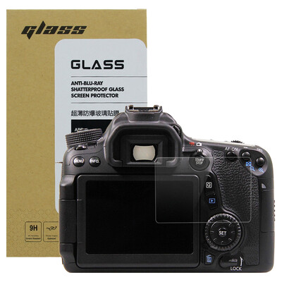 Good weather Canon Canon 70D 80D SLR camera tempered glass screen protective film high permeability anti-scratch plastic film
Good weather Canon Canon 70D 80D SLR camera tempered glass screen protective film high permeability anti-scratch plastic film