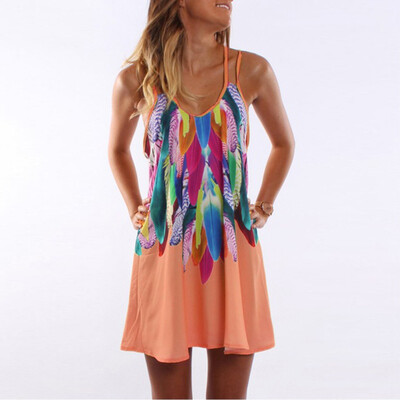Try Everything Maxi Summer Dress Women 2018 Colorful Feather Printed Loose Beach Dress Strap Sleeveless Fashion Women Clothing
Try Everything Maxi Summer Dress Women 2018 Colorful Feather Printed Loose Beach Dress Strap Sleeveless Fashion Women Clothing