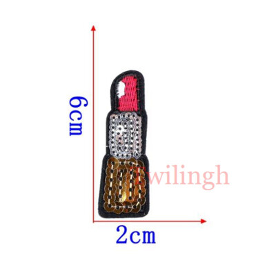 1 pcslot Brand Embroidered Patches Heart Crown Lipstick Sequin Patches Iron On Fabric Badge Sew On Clothes Applique DIY Sticker
1 pcslot Brand Embroidered Patches Heart Crown Lipstick Sequin Patches Iron On Fabric Badge Sew On Clothes Applique DIY Sticker