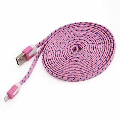 Double Color 1M/3FT 2M/6FT 3M/10FT 8pin Flat Braided Fabric Woven USB Data Sync Charger Cable for iPhone 5 5S 6 6S Plus
Double Color 1M/3FT 2M/6FT 3M/10FT 8pin Flat Braided Fabric Woven USB Data Sync Charger Cable for iPhone 5 5S 6 6S Plus