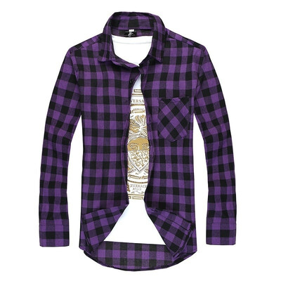 Fashion Spring Brand Mens Casual Plaid Shirts Long Sleeve Red&Black Checked Shirt Slim Fit Flannel Shirts for Men T-Shirt
Fashion Spring Brand Mens Casual Plaid Shirts Long Sleeve Red&Black Checked Shirt Slim Fit Flannel Shirts for Men T-Shirt