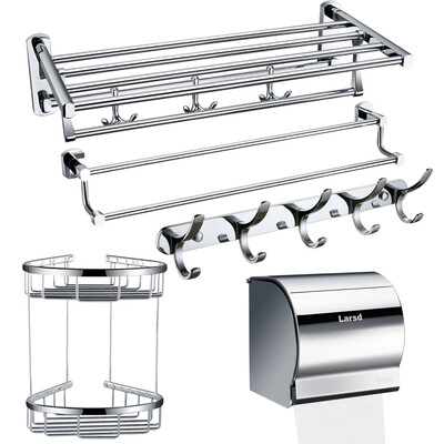 Larsd 8089A05 bathroom hardware accessories set bathroom rack bathroom accessories towel rack towel rack rack clothes hook five-piece suit
Larsd 8089A05 bathroom hardware accessories set bathroom rack bathroom accessories towel rack towel rack rack clothes hook five-piece suit