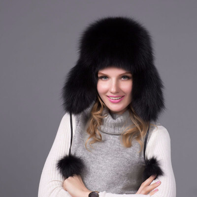 FURART hot warm autumn&winter female Fox fur bomber hat snow cap fur womens hat ladies leather ear caps
FURART hot warm autumn&winter female Fox fur bomber hat snow cap fur womens hat ladies leather ear caps