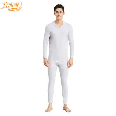 YOUR SUN cotton ammonia mens thermal underwear thin section V-neck middle-aged autumn clothes long pants cotton sweater bottoming set CA68 silver gray 3XL185
YOUR SUN cotton ammonia mens thermal underwear thin section V-neck middle-aged autumn clothes long pants cotton sweater bottoming set CA68 silver gray 3XL185