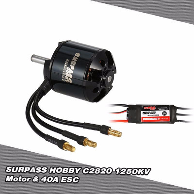 SURPASS HOBBY 2208 1350KV 14 Poles Brushless Motor 20A ESC 2-4S for RC Airplane Fixed-wing Glider Warbirds
SURPASS HOBBY 2208 1350KV 14 Poles Brushless Motor 20A ESC 2-4S for RC Airplane Fixed-wing Glider Warbirds