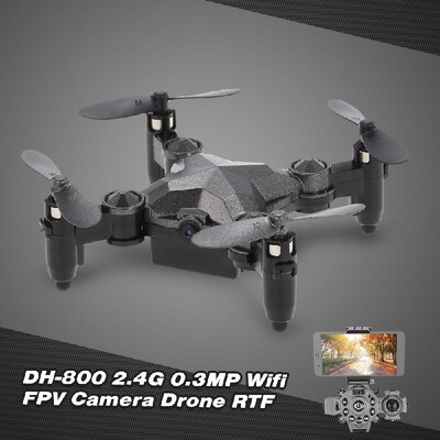 DH-800 24G 03MP Wifi FPV Mini Camera Drone Height Hold G-sensor Foldable Portable Watch Style Remote Controller Quadcopter
DH-800 24G 03MP Wifi FPV Mini Camera Drone Height Hold G-sensor Foldable Portable Watch Style Remote Controller Quadcopter