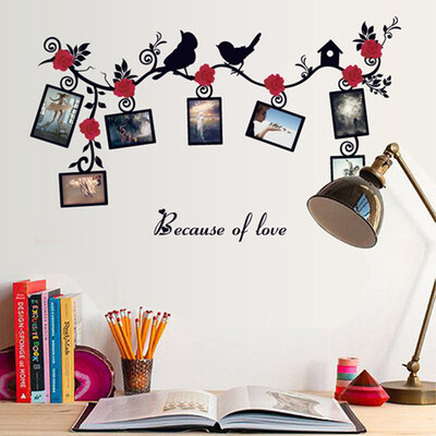 3D Wall Sticker Black Art Photo Frame Memory Home Decor Wall Decal Birds Flower Vine
3D Wall Sticker Black Art Photo Frame Memory Home Decor Wall Decal Birds Flower Vine