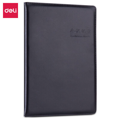 Deli deli 16K80 large size conference record book leather notebook office notebook notebook black 7949
Deli deli 16K80 large size conference record book leather notebook office notebook notebook black 7949