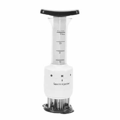 2 in 1 Meat Tenderizer Stainless Steel Needles Spice Syringe Set BBQ Turkey Flavor Injector Kitchen Cooking Sauce Marinade Accesso
2 in 1 Meat Tenderizer Stainless Steel Needles Spice Syringe Set BBQ Turkey Flavor Injector Kitchen Cooking Sauce Marinade Accesso
