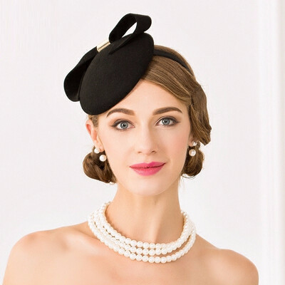 Lady Autumn New Woolen Hat Girls British Elegant Party Hat Female Fashion Woolen Church Cap Students Fedoras Cap B-7502
Lady Autumn New Woolen Hat Girls British Elegant Party Hat Female Fashion Woolen Church Cap Students Fedoras Cap B-7502