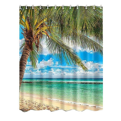 UpperX Waterproof Fabric Bathroom Shower Curtain Sheer Panel Decor 12 Hooks Beach coconut trees
UpperX Waterproof Fabric Bathroom Shower Curtain Sheer Panel Decor 12 Hooks Beach coconut trees