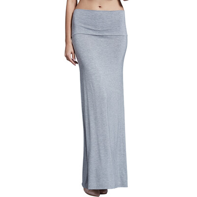 POPBASIC WomenS Modal Solid Flared Super Soft Fold Over Maxi Skirt 
POPBASIC WomenS Modal Solid Flared Super Soft Fold Over Maxi Skirt