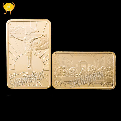 2018 New Commemorative Coin Square Jesus Dinner Bitcoin Collection Art Gold-plated copper Non-currency Coins
2018 New Commemorative Coin Square Jesus Dinner Bitcoin Collection Art Gold-plated copper Non-currency Coins