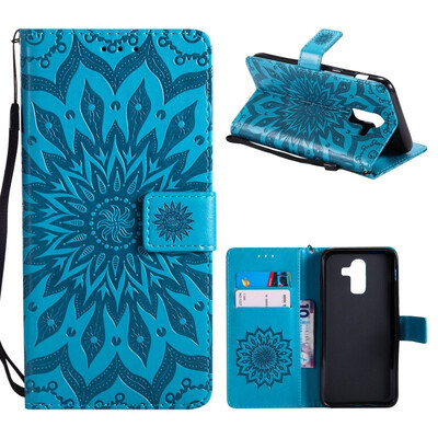 MOONCASE Samsung Galaxy J8 Wallet CaseSun Flower Pattern Embossed PU Leather Magnetic Flip Cover Card Holders - Blue
MOONCASE Samsung Galaxy J8 Wallet CaseSun Flower Pattern Embossed PU Leather Magnetic Flip Cover Card Holders - Blue