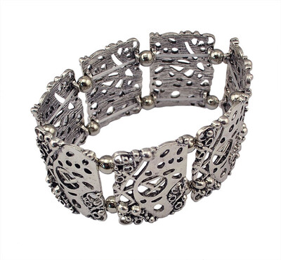 Idealway Bohemian Fashion Silver Alloy Hollow Out Elastic Bangle Bracelet Females Bracelet
Idealway Bohemian Fashion Silver Alloy Hollow Out Elastic Bangle Bracelet Females Bracelet