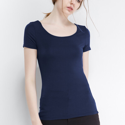 Canvaus Summer New Women Modal Slim Simple Basic Tight-fitting O-neck Short Sleeve T Shirt
Canvaus Summer New Women Modal Slim Simple Basic Tight-fitting O-neck Short Sleeve T Shirt