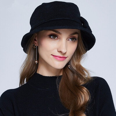 New Wool Hat Winter Noble European Elegant Girls Fashion Cap Ladies Bucket Woolen Hat Foldable Women Wool Fedora Hat B-7330
New Wool Hat Winter Noble European Elegant Girls Fashion Cap Ladies Bucket Woolen Hat Foldable Women Wool Fedora Hat B-7330