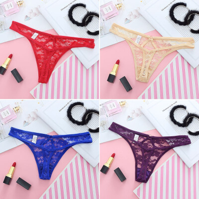 Womens G String Lace Striped Thong Female Underwear Briefs See Through Tangas Calcinhas Bragas
Womens G String Lace Striped Thong Female Underwear Briefs See Through Tangas Calcinhas Bragas