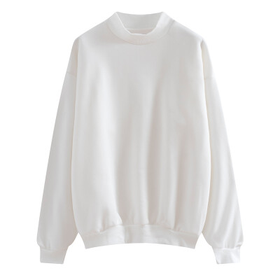Winter shirt half-high collar student solid color loose fleece thickening pullover sweater
Winter shirt half-high collar student solid color loose fleece thickening pullover sweater