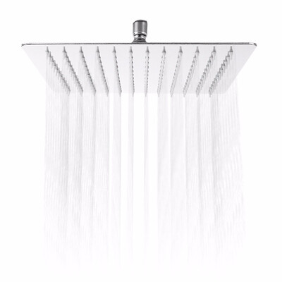 12 inch Ultra-thin Square Stainless Steel Rainfall Shower Head Top Shower Silicon gel nozzles easy to clean Heat-resistance
12 inch Ultra-thin Square Stainless Steel Rainfall Shower Head Top Shower Silicon gel nozzles easy to clean Heat-resistance