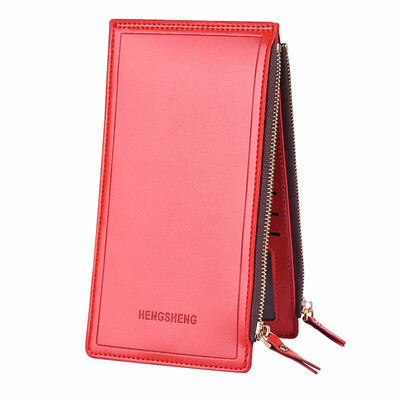 Multi card card bag woman long card set double zipper Purse