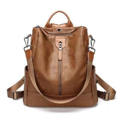 Fashion New Soft Leather Women s Bag for Teenage Shoulders Bag Travel Large Backpack
Fashion New Soft Leather Women s Bag for Teenage Shoulders Bag Travel Large Backpack