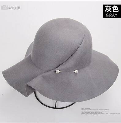 Lady New Fedoras Hat Wool Women Woolen Cap Female Wide Brim Fedoras Cap Trilby Children Wool Hat British Style B-4274
Lady New Fedoras Hat Wool Women Woolen Cap Female Wide Brim Fedoras Cap Trilby Children Wool Hat British Style B-4274