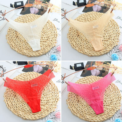 Women Seamless Thongs Ultra Thin Mesh G Strings Solid Slim Panties See through Transparent Pink Underwear
Women Seamless Thongs Ultra Thin Mesh G Strings Solid Slim Panties See through Transparent Pink Underwear