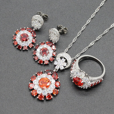 Luxurious Geometry Multicolor Stone Silver Plated Jewelry Sets for Women Choker Earring Ring Five Colors Available Free Gift Box
Luxurious Geometry Multicolor Stone Silver Plated Jewelry Sets for Women Choker Earring Ring Five Colors Available Free Gift Box