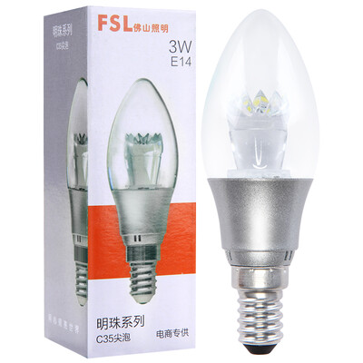 Foshan Lighting FSL LED Bulb Crystal Light Energy Saving Bulb Small mouth bubble E14 Warm white light 3000K 3W Pearl silver
Foshan Lighting FSL LED Bulb Crystal Light Energy Saving Bulb Small mouth bubble E14 Warm white light 3000K 3W Pearl silver