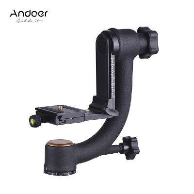 Andoer Aluminum Alloy Gimbal Head Pan Tilt Tripod Head Adopt for Arca Swiss Quick Release Plate for DLSR Camera Up to 20kg
Andoer Aluminum Alloy Gimbal Head Pan Tilt Tripod Head Adopt for Arca Swiss Quick Release Plate for DLSR Camera Up to 20kg