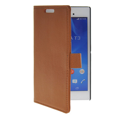 MOONCASE Slim Leather Flip Wallet Card Pouch with Kickstand Shell Back Case Cover for Sony Xperia T3 Brown
MOONCASE Slim Leather Flip Wallet Card Pouch with Kickstand Shell Back Case Cover for Sony Xperia T3 Brown