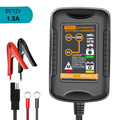 TeNizo Automatic Trickle Battery Charger Maintainer 6V&12V 15Amp Fully Smart Charging for Car Motorcycle Boat Lawn Mower Batterie
TeNizo Automatic Trickle Battery Charger Maintainer 6V&12V 15Amp Fully Smart Charging for Car Motorcycle Boat Lawn Mower Batterie