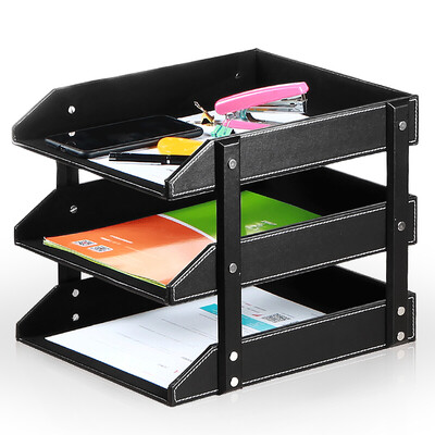 Yapi Shi leather desktop office supplies storage box A4 three-layer file rack information file file storage tray creative file holder file box file cabinet pen holder black needle
Yapi Shi leather desktop office supplies storage box A4 three-layer file rack information file file storage tray creative file holder file box file cabinet pen holder black needle