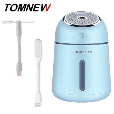 TOMNEW 3 in 1 Mini Cool Mist Humidifier 330ML Ultrasonic Portable Two-Molds Essential Oil Diffuser with USB Fan&LED Light
TOMNEW 3 in 1 Mini Cool Mist Humidifier 330ML Ultrasonic Portable Two-Molds Essential Oil Diffuser with USB Fan&LED Light