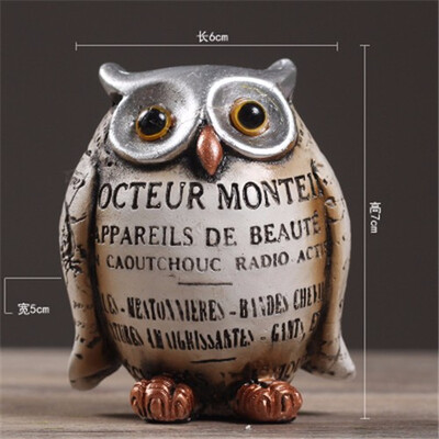 Creative American retro resin owl figurines living room bookcase home decorations personality owl animal ornaments
Creative American retro resin owl figurines living room bookcase home decorations personality owl animal ornaments