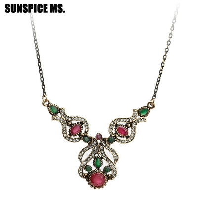 New Ethnic Turkish Women Pendant Necklace Antique Gold Color Resin Indian Wedding Jewelry Ancient Chocker Bohemia Gift Good Deal
New Ethnic Turkish Women Pendant Necklace Antique Gold Color Resin Indian Wedding Jewelry Ancient Chocker Bohemia Gift Good Deal