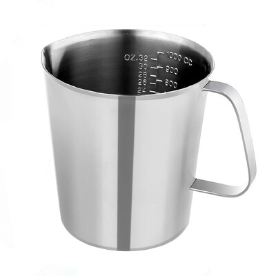 UpperX stainless steel graduatedbakingliquidmilk cup Coffee pitcher measure cups for cooking tool 1000ml
UpperX stainless steel graduatedbakingliquidmilk cup Coffee pitcher measure cups for cooking tool 1000ml