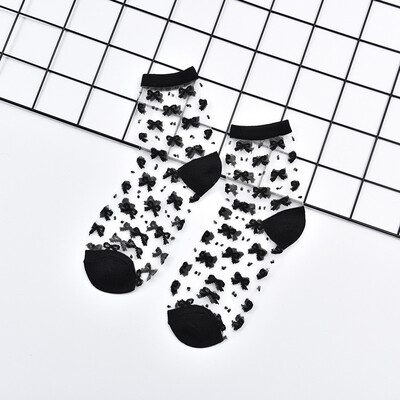 LIONZONE Newly Women Korean Fashion Lace Ruffle Crystal Silk Ankle Sock Glass Black Sexy Thin Transparent Socks Wholesale
LIONZONE Newly Women Korean Fashion Lace Ruffle Crystal Silk Ankle Sock Glass Black Sexy Thin Transparent Socks Wholesale