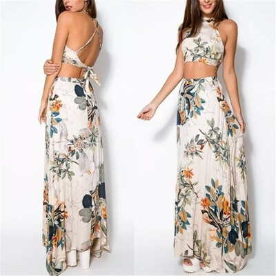 New Arrival Fashion elegant women Beach Sundress Sleeveless Long Dress Wrap Chest Off The Shoulder Loose Beach Printed Dress Slim
New Arrival Fashion elegant women Beach Sundress Sleeveless Long Dress Wrap Chest Off The Shoulder Loose Beach Printed Dress Slim