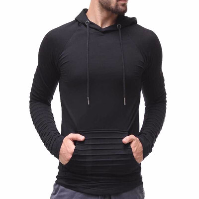 Mens SpringAutumn New Fashion Solid Color Pleated Design Long Sleeved Hooded Sweatshirts
Mens SpringAutumn New Fashion Solid Color Pleated Design Long Sleeved Hooded Sweatshirts