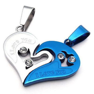 Hpolw 2pcs Mens Womens Couples Heart Stainless Steel Pendant Love Necklace Set, 18 and 22 inch Chain, Black Silver
Hpolw 2pcs Mens Womens Couples Heart Stainless Steel Pendant Love Necklace Set, 18 and 22 inch Chain, Black Silver