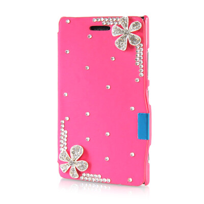 MOONCASE Luxury Flower Crystal Leather Side Flip Wallet Pouch Case Cover for Nokia Lumia 925
MOONCASE Luxury Flower Crystal Leather Side Flip Wallet Pouch Case Cover for Nokia Lumia 925