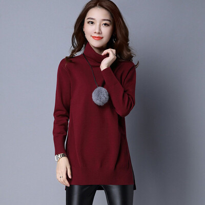 Silk cypress 2018 autumn&winter wear new womens high collar simple elegant temperament base long solid color sweater S84W0001MA3S wine red
Silk cypress 2018 autumn&winter wear new womens high collar simple elegant temperament base long solid color sweater S84W0001MA3S wine red